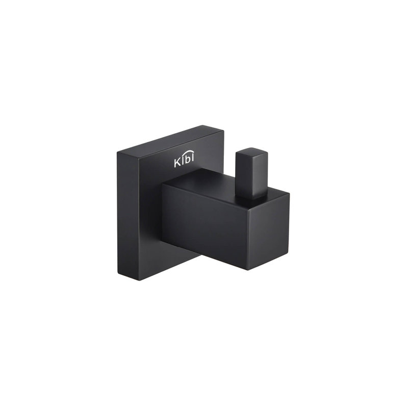 Wall Mounted Robe Hook, Matte Black