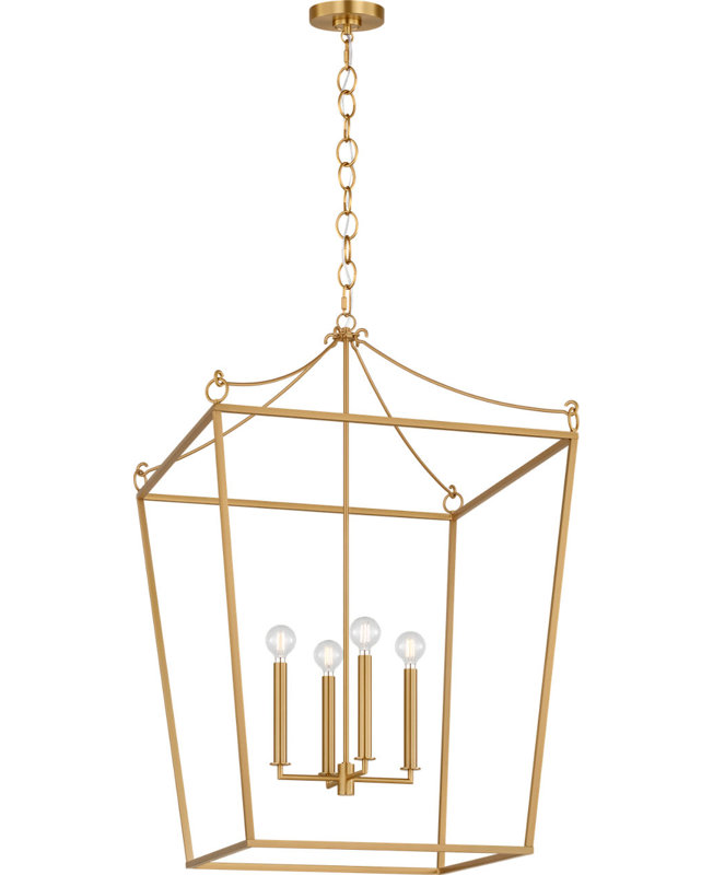 Carlyle Lantern, Burnished Brass, 4, 102.75" H x 24.38" W  x 24.38" D