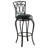 Swivel Bar Stool with Upholstered Seat-1243885179