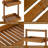 Solid Teak Wood Shower Caddy, 2-Tier Countertop Organizer With Carry Handle-493518854