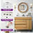 Basant 36'' Free-Standing Bathroom Vanity with Ceramic Top-1901011173