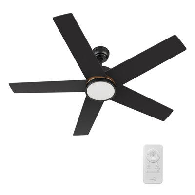  52'' Smart Ceiling Fan with Integrated LED light, Remote Control