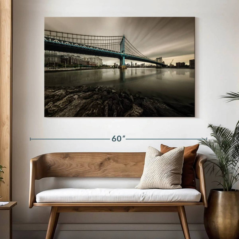 Lilie Manhattan Bridge NY, 34" H x 51" W