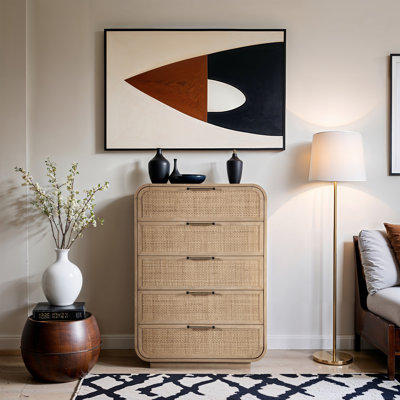 Windsor Solid Wood And Natural Cane Chest