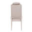 Ensemble de 2 chaises d'appoint à dossier capitonné beige et champagne antique