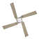 72" 4-Blade DC Motor Ceiling Fan with LED Light and Remote