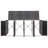vidaXL Bin Store Trash Can Storage Quadruple Wheelie Bin Shed Poly Rattan-88344691