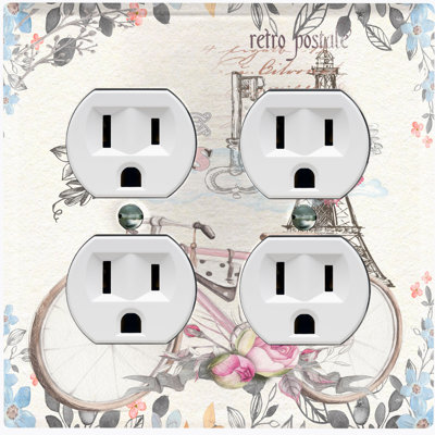 Landscape & Nature and Transportation Themed 2 - Gang Duplex Outlet Standard Wall Plate