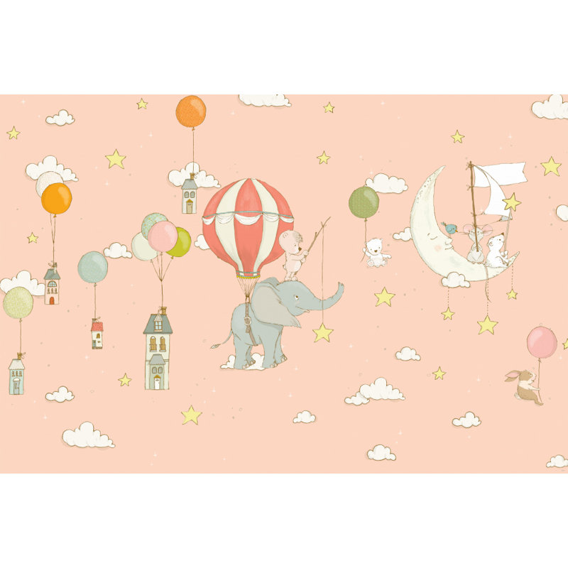 Wrapped Canvas Print, Peachy, 81.28 cm H x 121.92 cm W