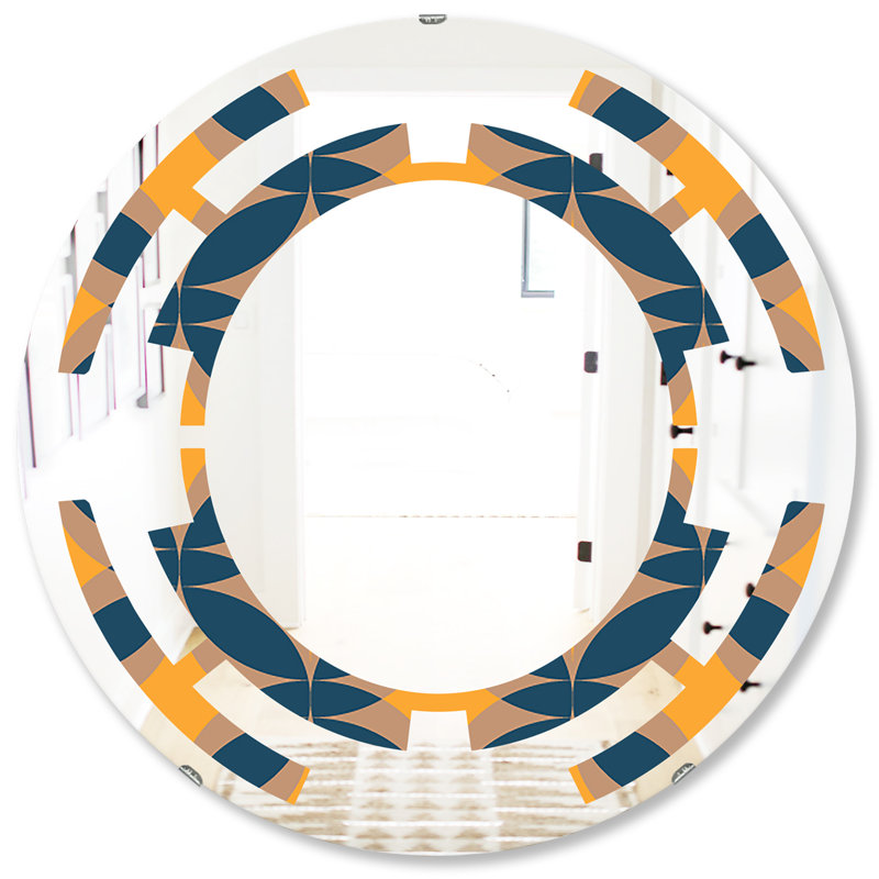 Miroir mural Traditional, H 31,5 po x l 31,5 po, Space Abstract Design III