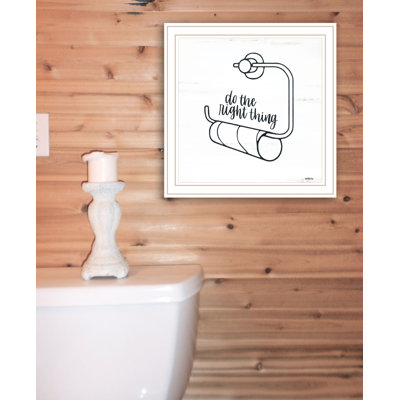 Empty Toilet Paper Roll Framed Wall Art for Living Room, Home Wall Decor by Imperfect Dust