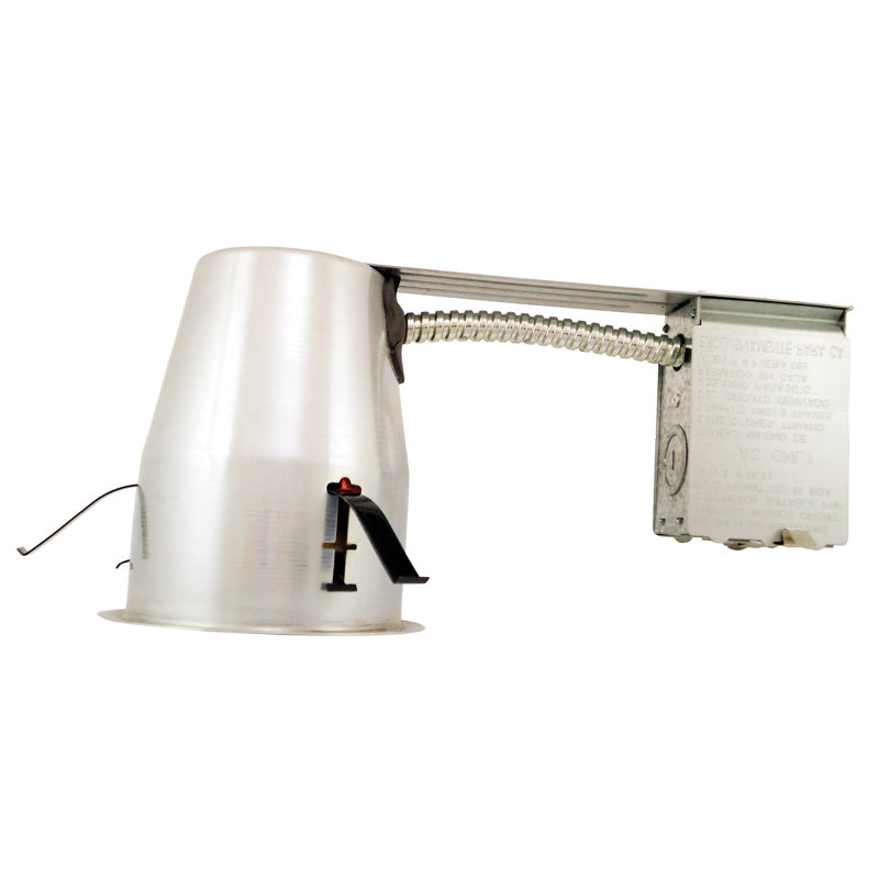Silver 4'' Aluminum LED Recessed Remodel Housing
