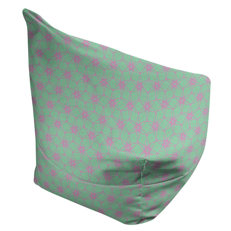 Fauteuil à billes et méridienne standard Leffel, H 120 po x l 31 po x P 60 po, Vert et rose, Pas de bourre
