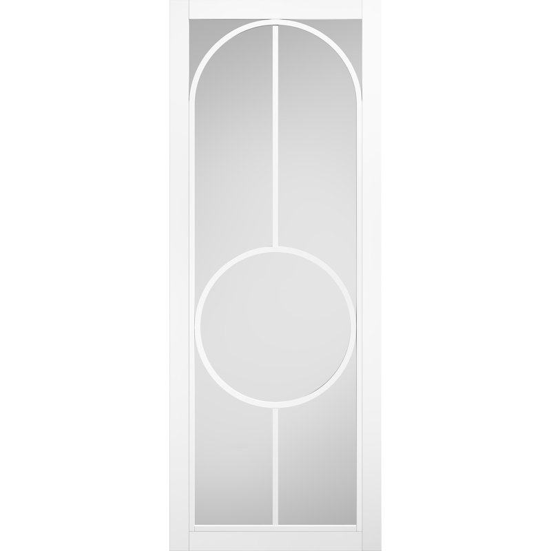 Bowery Clear Glazed Internal Door, 68.6cm x 198.1cm, Black