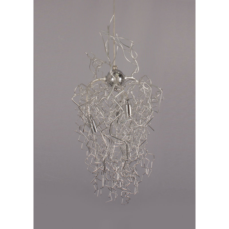 Pendentif géométrique de MN série 3-lumière, 25" H x 11,8" L x 11,8" D