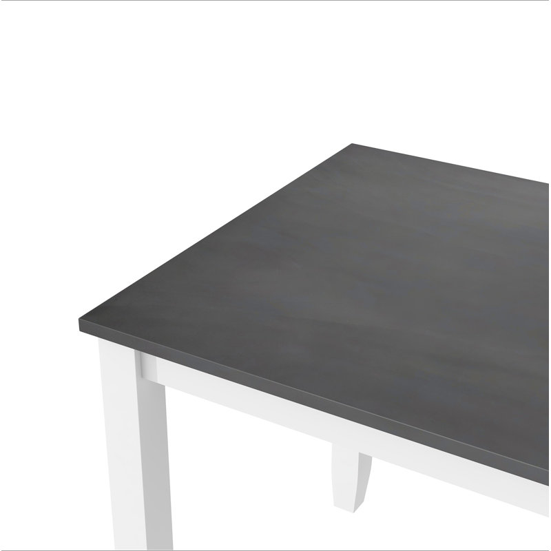 Ensemble de table de salle à manger 5 pièces Rustic Minimalist, Gris