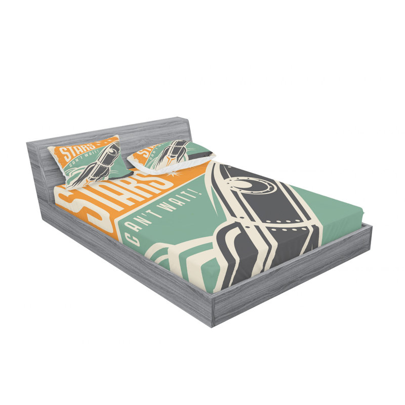 Microfiber Sheet Set, Queen Sheet Set with Fitted Sheet
