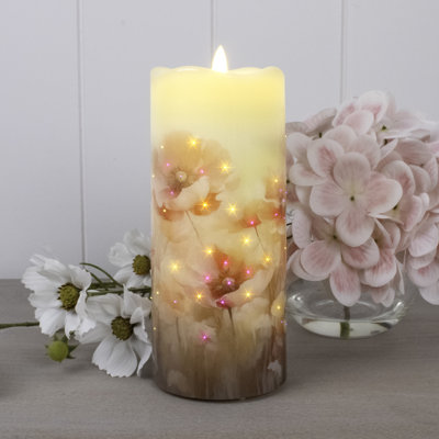 Poppy Dreams Fiber Optic Candle
