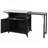 Outdoor Cabinet with Folding & Expandable Work Surfaces, Ample Storage Space, and Lockable Wheels
