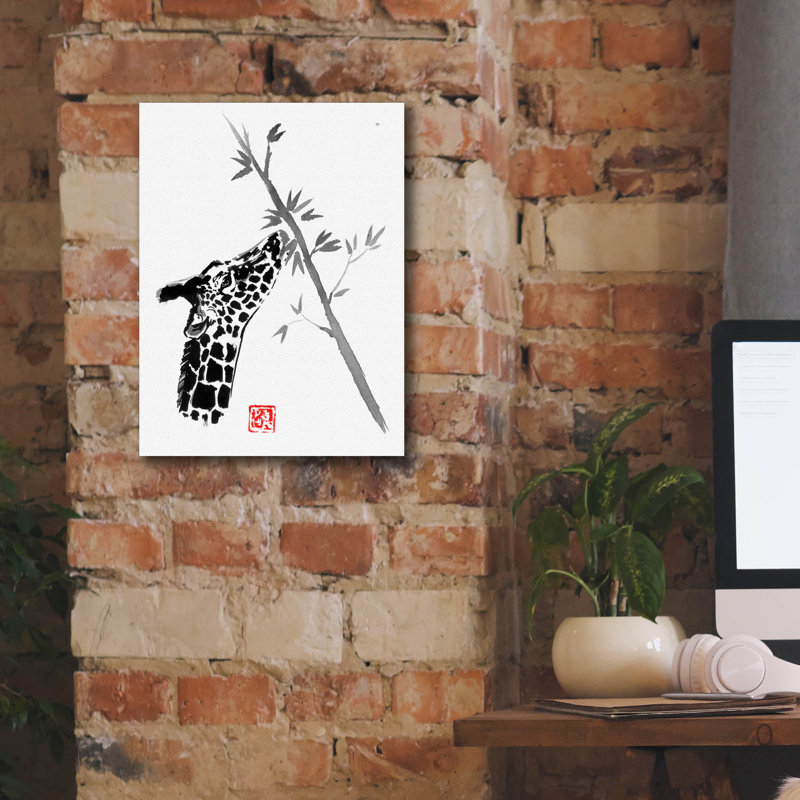 «Epic Graffiti» «Giraffe» par Pechane, toile murale «Giraffe» par Pechane, H 16 po x l 12 po x P 0,75 po