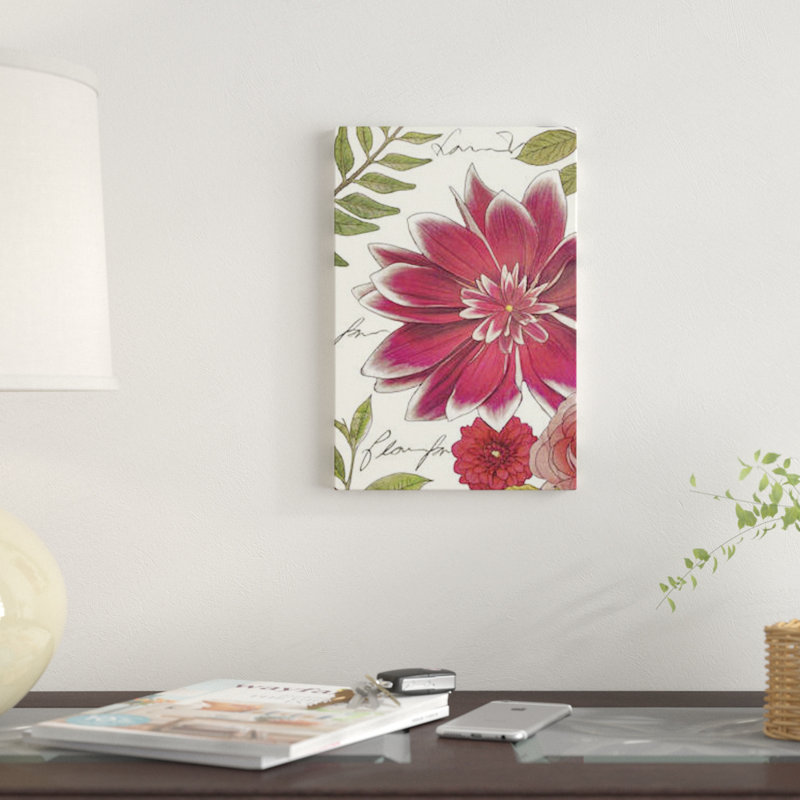 « tropical brillante i », impression sur toile, H 12 po x l 8 po x P 0,75 po, Pas de tapis, Toile tendue