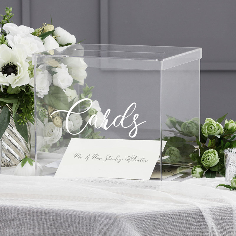 Boîte de mariage en acrylique Luxe