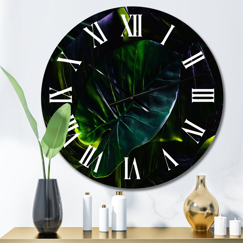 Horloge murale tropicale, Surdimensionné