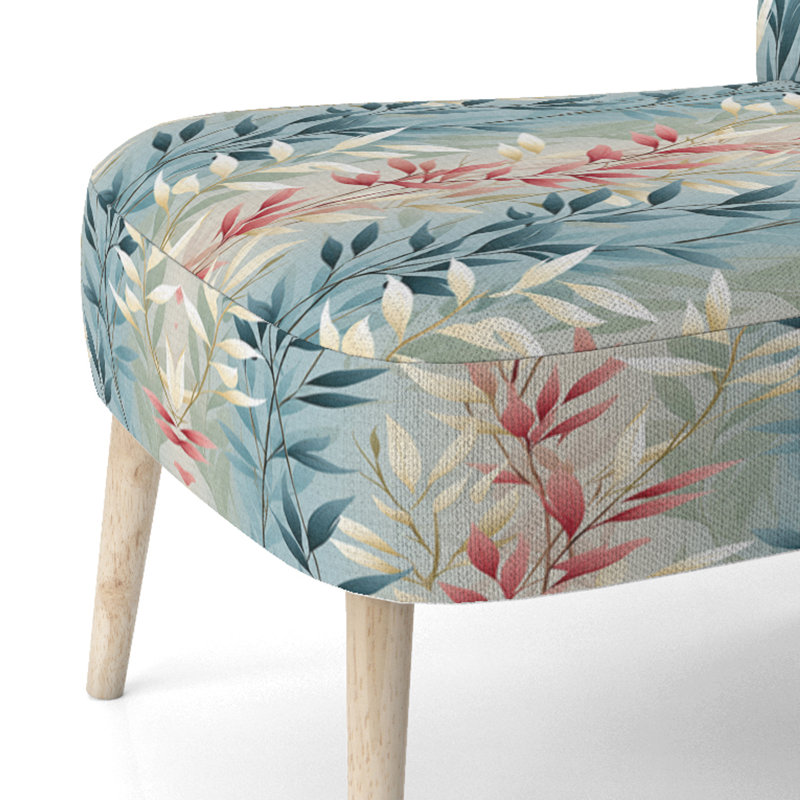 Chaise d'appoint rembourrée et sarcelle Natures