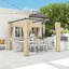 Outsunny 3 x 3(m) Pergola w/Retractable Roof Canopy Curtains-649650664