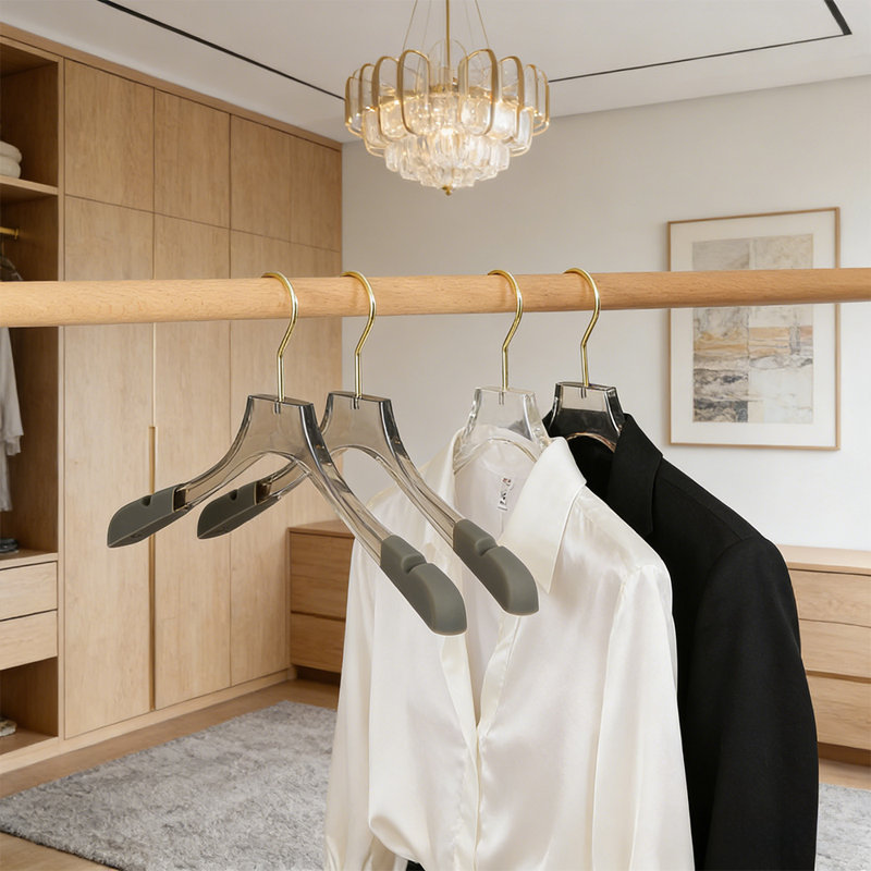 Paquet de 24 cintres robustes, idéal pour les robes, les pantalons, les costumes, les vestes et autres vêtements lourds, solution de rangement pour garde-robe peu encombrante