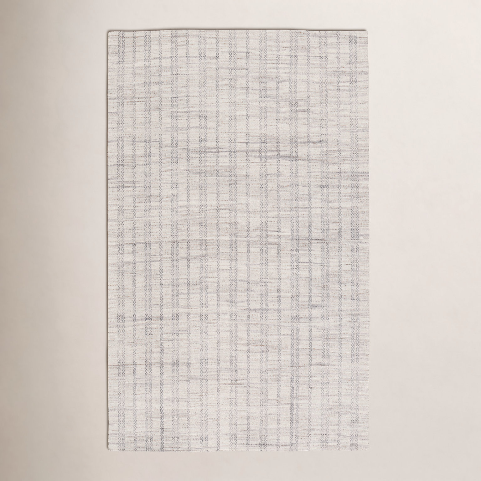 Ginevra Hand-Woven Striped Rug, Rectangle 8' x 10', Cream/Black