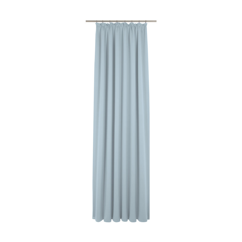 Marybel Room Darkening Single Curtain Panel, 132W x 225D cm, Light Blue