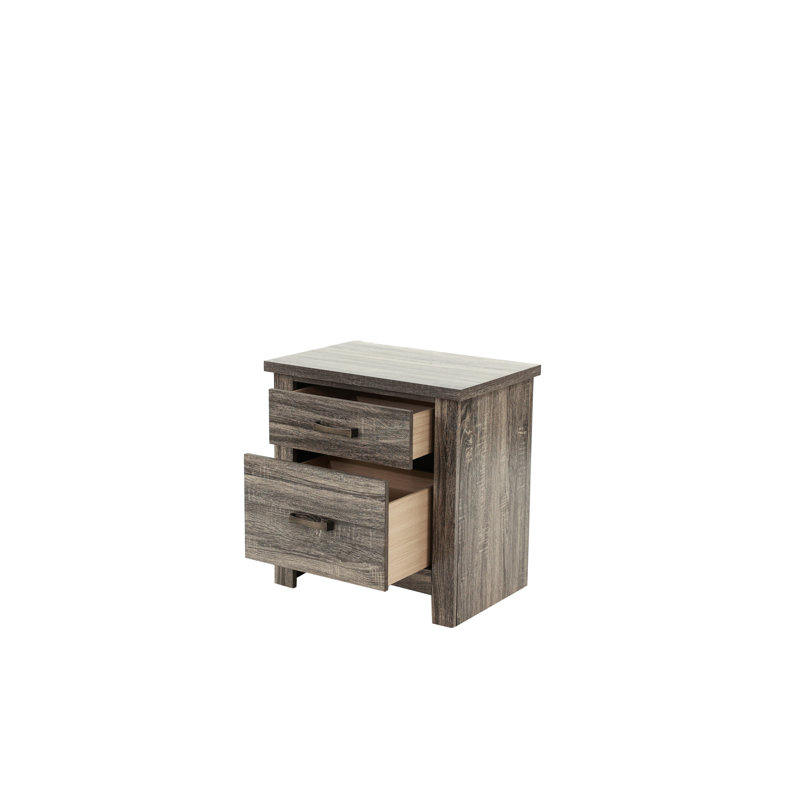Table de chevet en bois 24 po x 16 po H 24 po x Chêne gris, dimension du produit