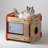 Hewe Cat Bunk Bed with Scratch Post