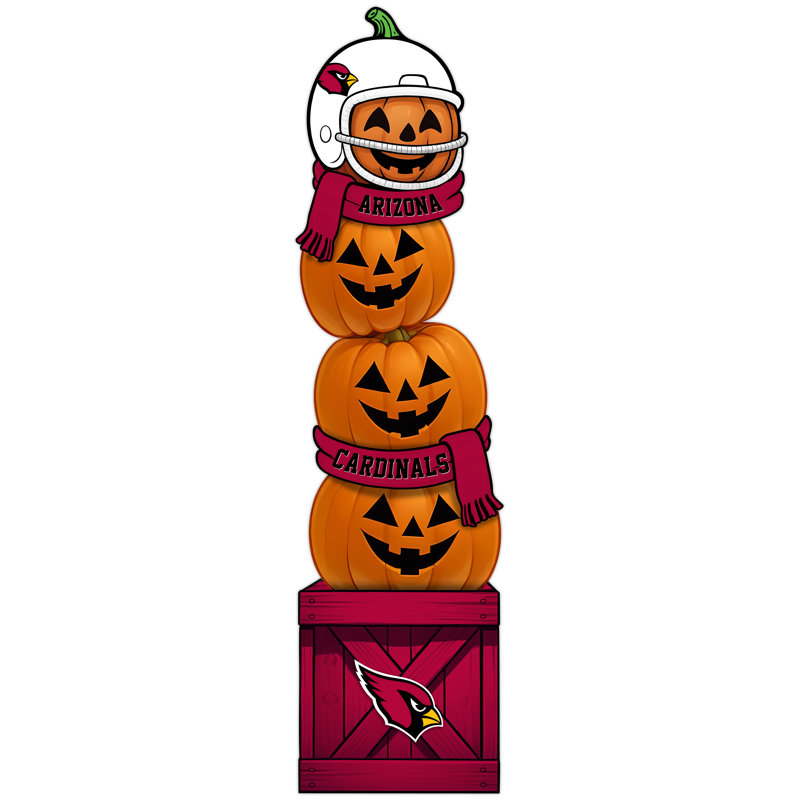 Arizona Cardinals - Citrouille inclinée avec casque