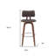 Tabouret pivotant en bois massif Aylis-1076600506-1076600504-1076600503