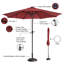 274.32cm Lighted Tilt Market Parasol-2035970169