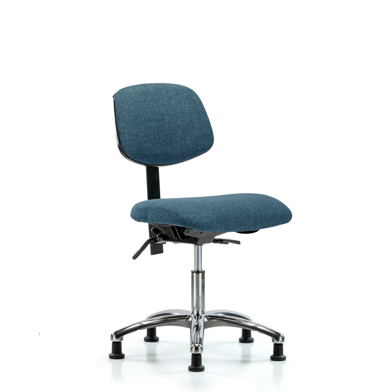 Chaise de travail Amos, Bleu, Patins, Inclus