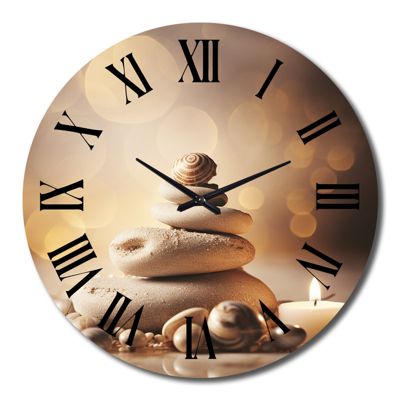 Horloge murale en spa Spa Serenity Zen Stones, Grand