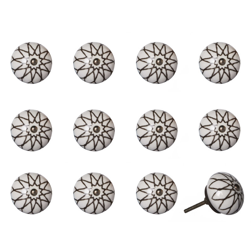 Clarisabel Handpainted 1 1/2" Diameter Round Knob Multipack