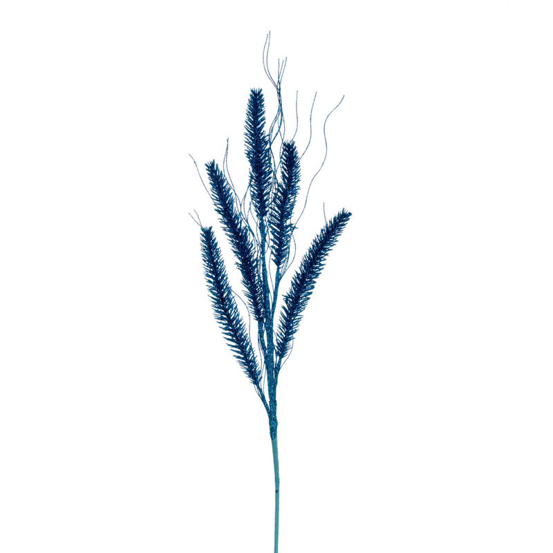 30" Baby Wheat Glitter Spray, 6 per bag., Turquoise Blue
