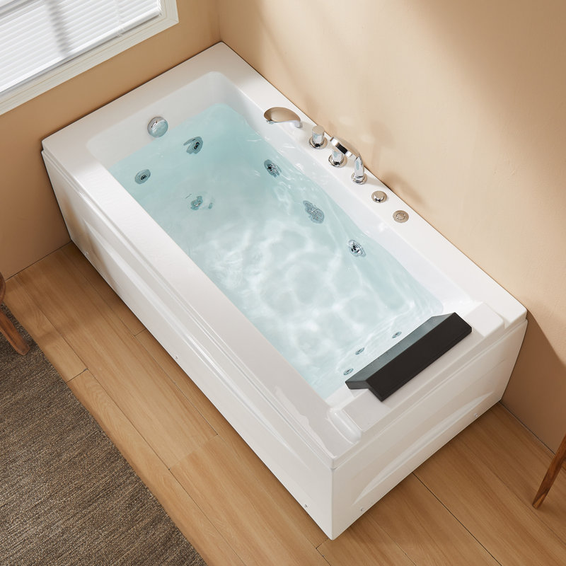 Baignoire tourbillon 59 "avec drain à gauche, Gauche