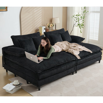 Méridienne surdimensionnée double l 109 po