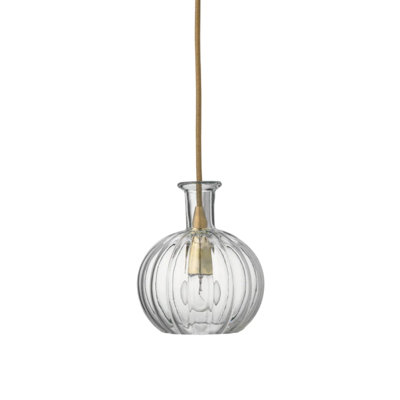 Mini-luminaire suspendu 1 lumière Portree Carafe
