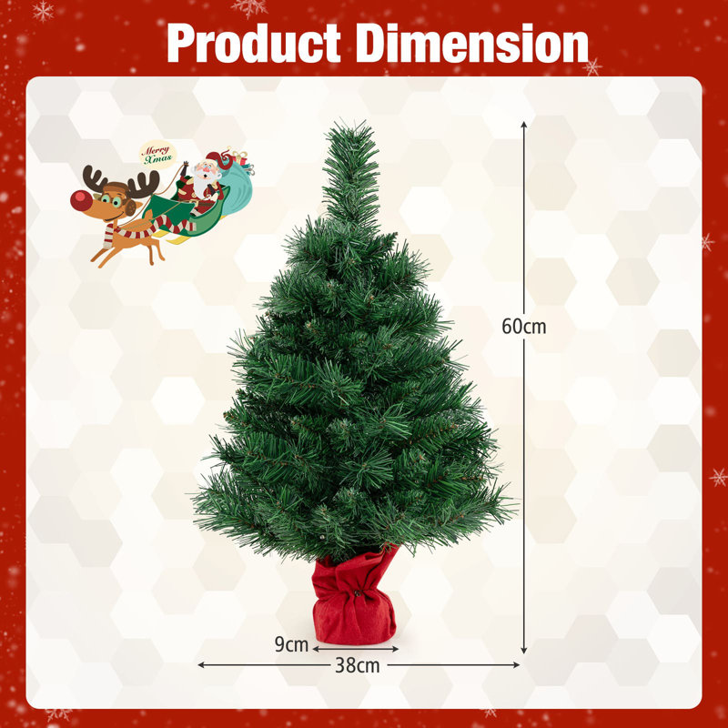 Athow 60' H Lighted Artificial Christmas Tree