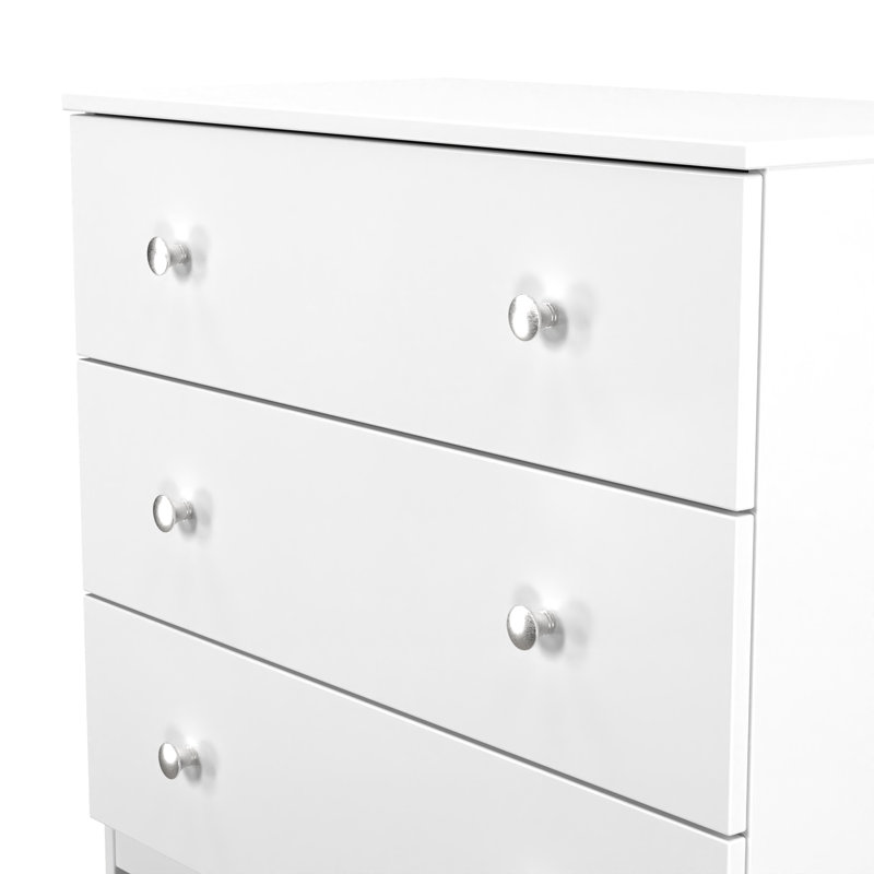 Borth 3 Drawer Chest (Ready Assembled), White