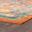 Tapis oriental orange / rose / bleu Depew-861401772