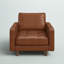 Rumsey 40.5" W Tufted Genuine Top Grain Leather Armchair-1966164857