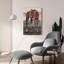 Art mural en verre acrylique 24 po x 36 po «Waiting For Saddle 1» par Coco Good-1353069220