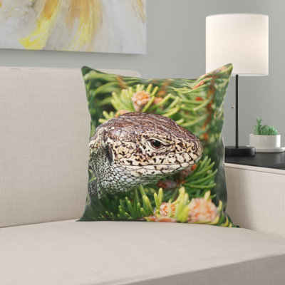 The Lizard Throw Pillow